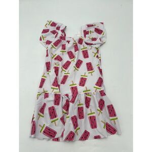 Pete + Lucy Girl's Size 2T Popsicle Print Milk Silk Summer Dress White NWT